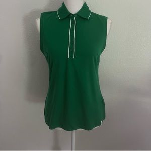 NEW w/ tags! Lady Hagen Green Sleeveless Golf Polo